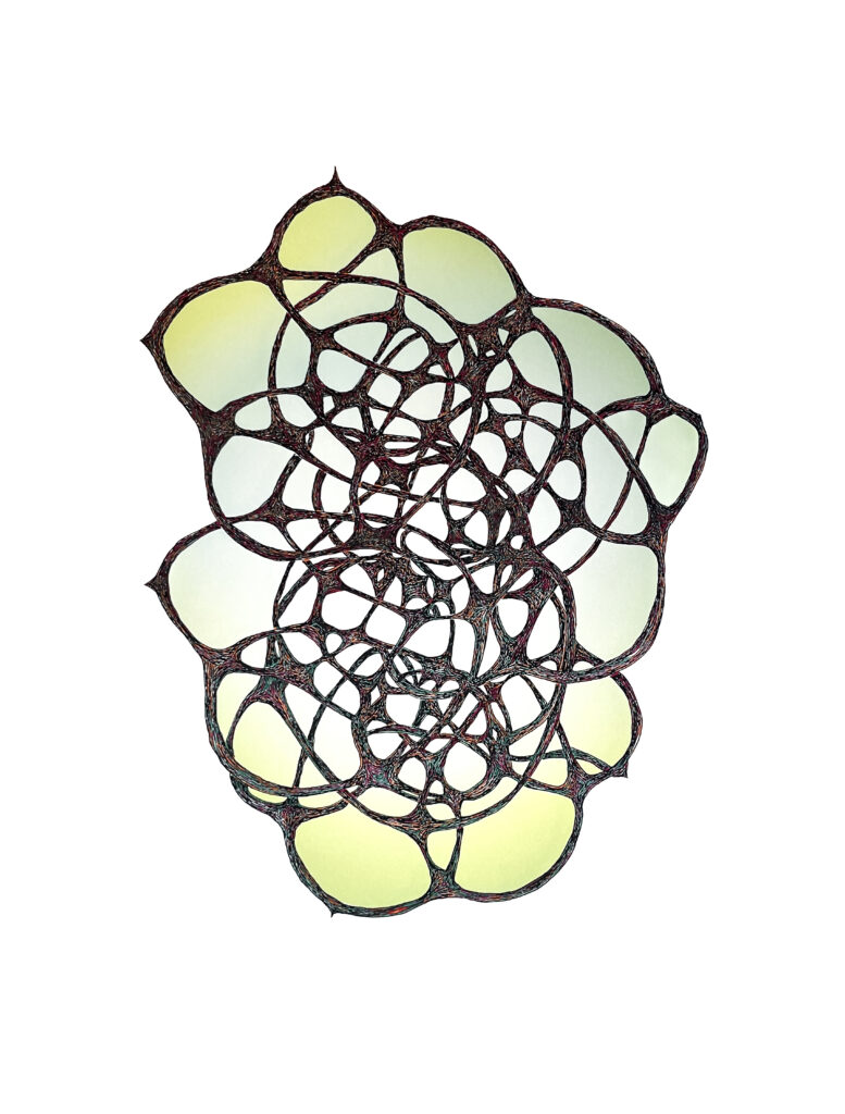 green cellular structure