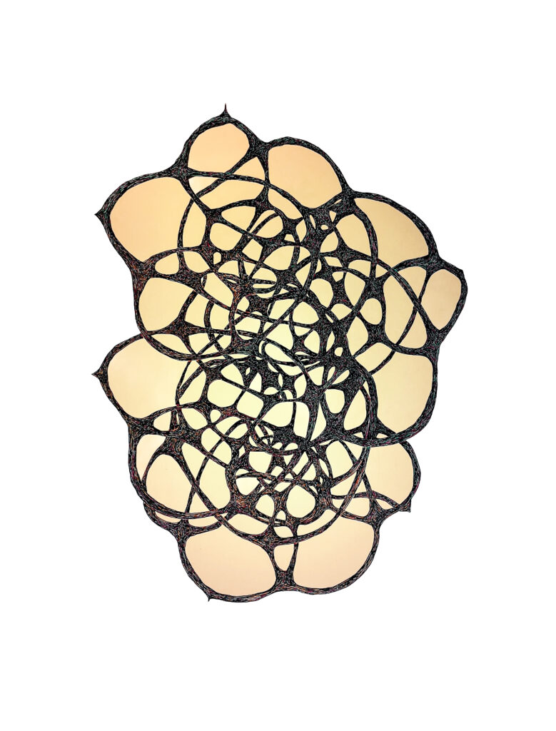 orange cellular structure